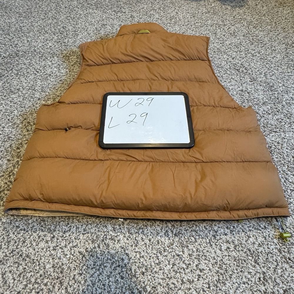 Columbia Wallowa Reversible Puffer Vest Men's XXL Camel Omni Shield - Picture 5 of 5